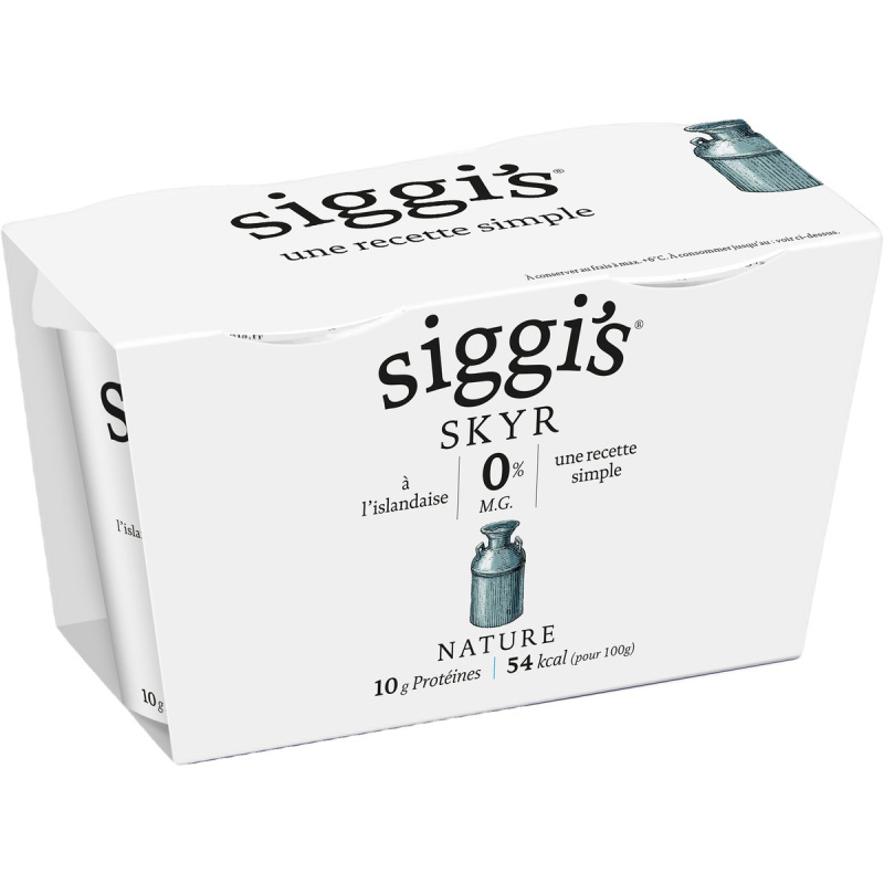 Siggi's Skyr 0% natur bílý 2×140 g