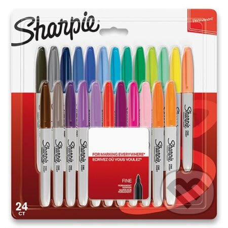Permanentní popisovač Sharpie Fine sada 24 barev Sharpie