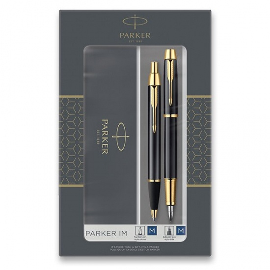 Parker IM Black GT sada plnicí pero a kuličková tužka Parker