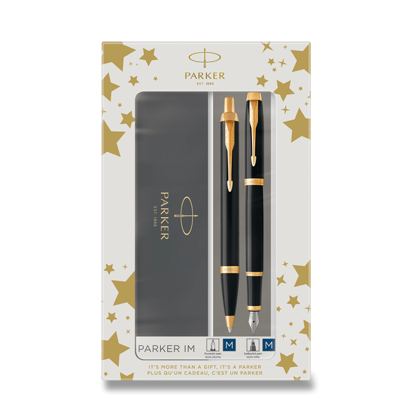 Parker IM Black GT sada plnicí pero a kuličková tužka Parker