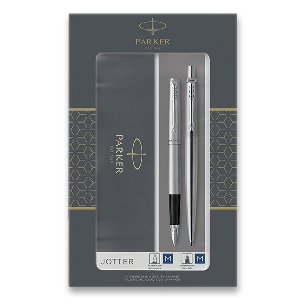 Plnicí pero Parker Jotter Stainless Steel PP + KT CT Parker