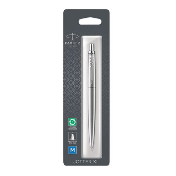 Parker Jotter XL Monochrome Stainless Steel CT kuličkové pero, blistr