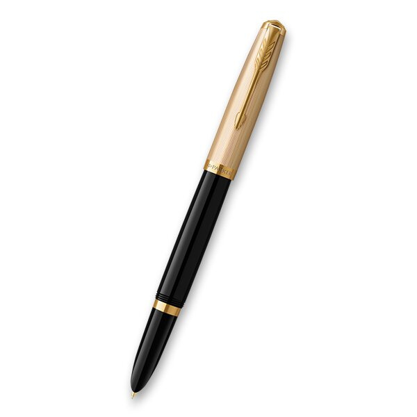 Plnicí pero Parker 51 Deluxe Black GT 18K hrot F