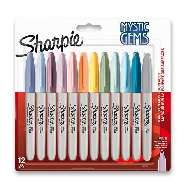 Permanentní popisovač Sharpie Fine Mystic sada 12 barev Sharpie