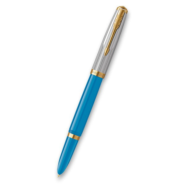 Parker 51 Premium  Turquoise GT - plnicí pero hrot F