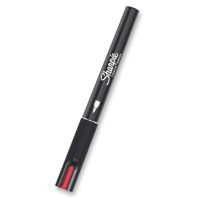 Akrylový popisovač Sharpie Acrylic Marker Brush - červený