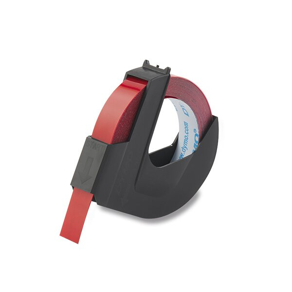 Originální pásky Dymo pro štítkovač Omega, 9 mm x 3 m červená