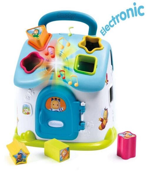 Cotoons Domeček vkládačka modrý, elektr.