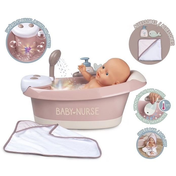 SMOBY Baby Nurse Vanička s příslušenstvím elektronická