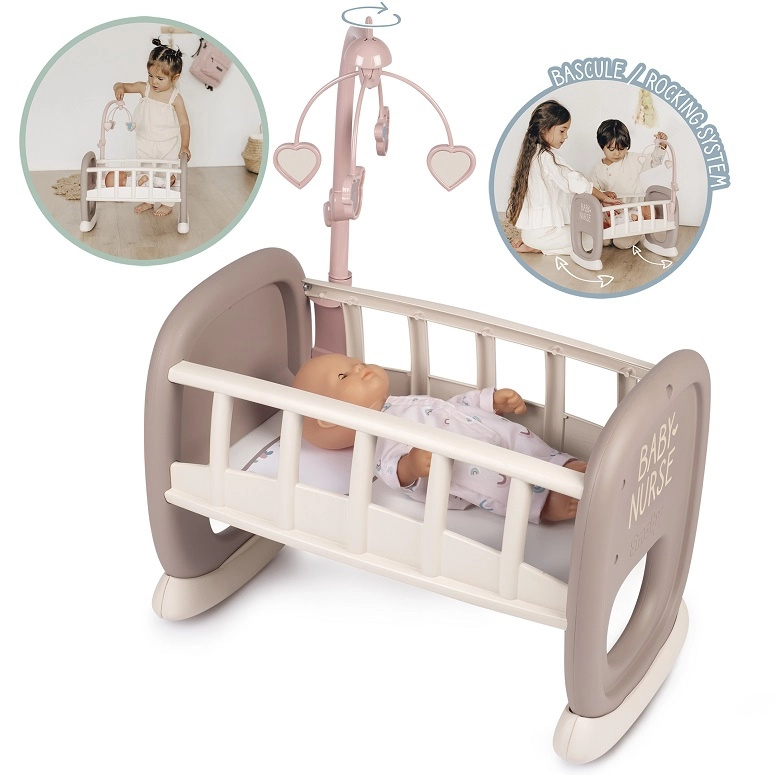 Smoby Baby Nurse Kolébka pro panenky s mobilem