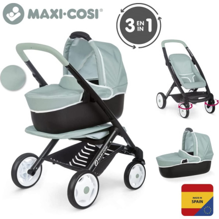 Smoby Kombinovaný Maxi Cosi pro panenky zelenošedý