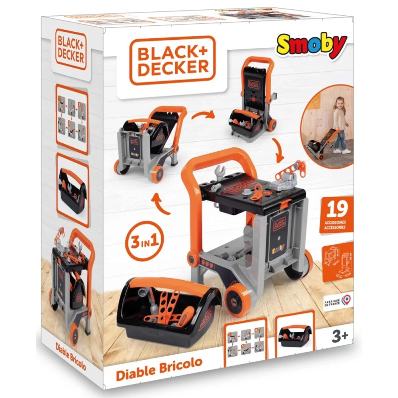 Smoby Black & Decker Dílenský vozík