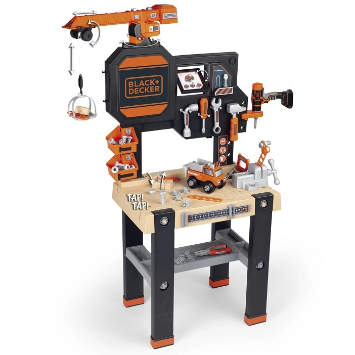 Smoby B&D Velká pracovní dílna s jeřábem