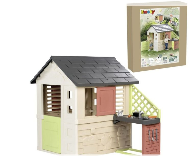 Smoby Domeček Life Nature s kuchyní