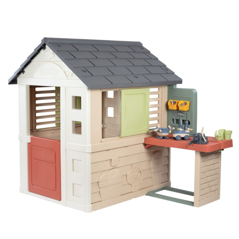 dětský domeček SMOBY s dílnou a 39 doplňky
