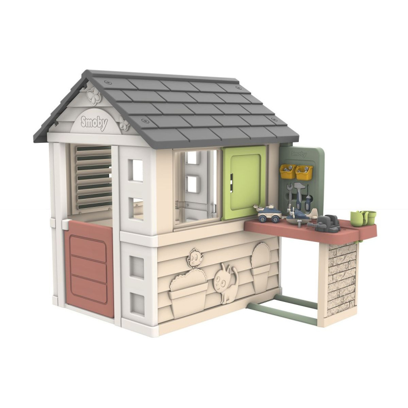 dětský domeček SMOBY s dílnou a 39 doplňky