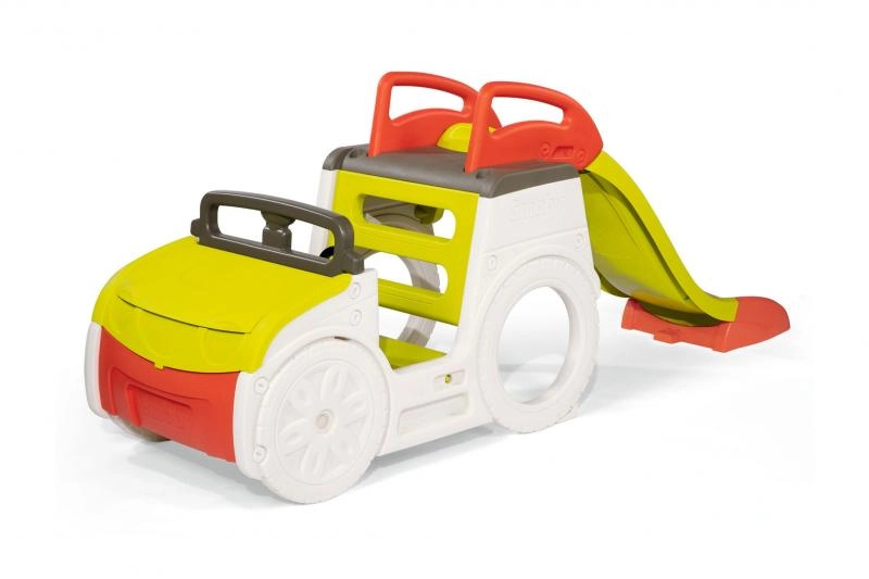 Smoby Preliezačka auto Adventure Car so zvukom 150 cm šmyklavkou SM840205