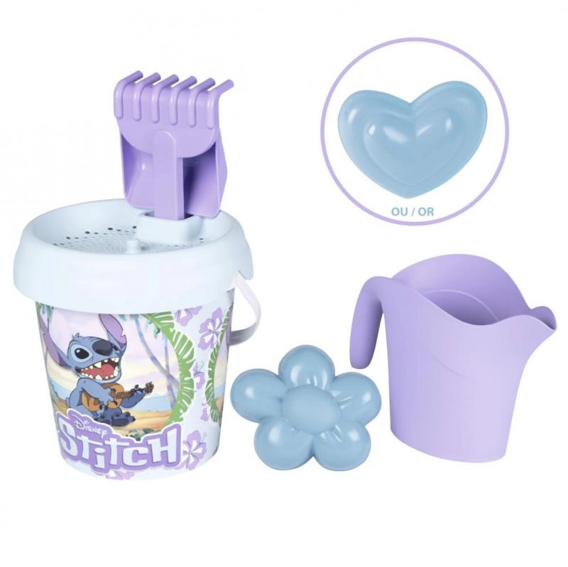 Smoby Kyblíček Stitch s konvičkou a příslušenstvím, střední