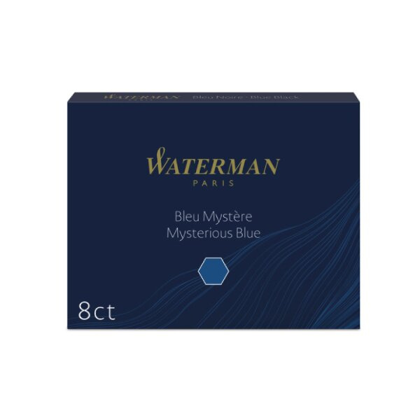Inkoustové bombičky Waterman standardní modročerné Waterman