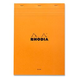 Rhodia Basic - šitý blok - A4, 80 l., čistý, oranžový