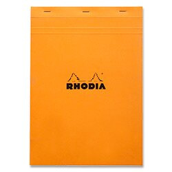Rhodia Basic - šitý blok - A4, 80 l., čtverečkovaný, oranžový