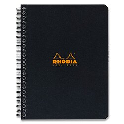 Kroužkový zápisník Rhodia Classic - A5+, 80 listů, čtverečkovaný