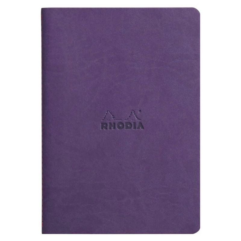 Zápisník linkovaný Rhodiarama s prošitým hřbetem A5 (90g/m2,32 listů) fialový obal