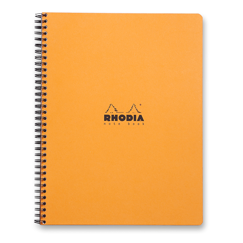 Rhodia Classic - kroužkový blok - A4+, 80 l., linkovaný, oranžový