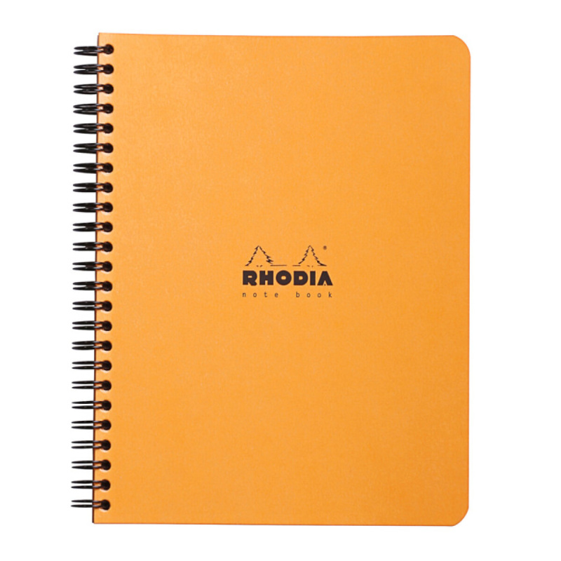 Rhodia Classic - kroužkový blok - A5+, 80 l., linkovaný, oranžový