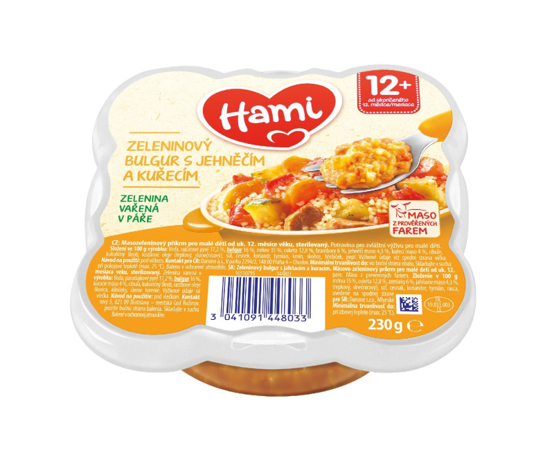 Hami Příkrm zeleninový bulgur s jehněčím a kuřecím