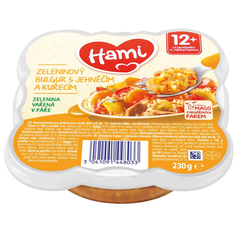 Hami Příkrm zeleninový bulgur s jehněčím a kuřecím