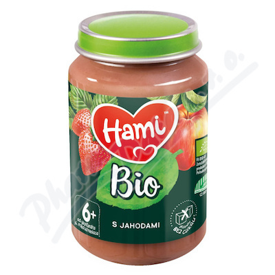 Hami ovocný příkrm s jahodami BIO 6+ 190g