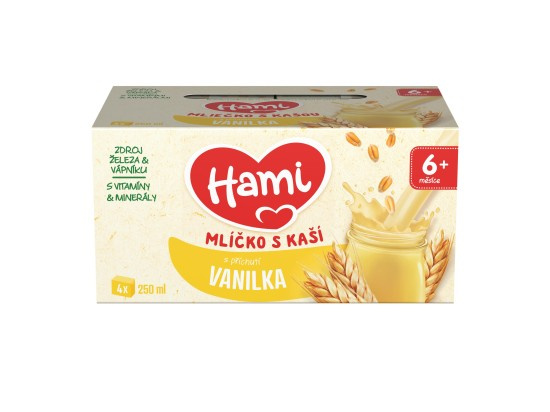 Hami Mlíčko s kaší s příchutí vanilky