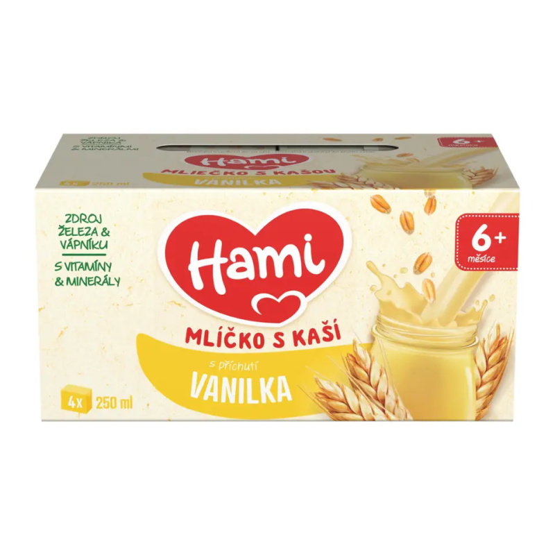Hami Mlíčko s kaší s příchutí vanilky