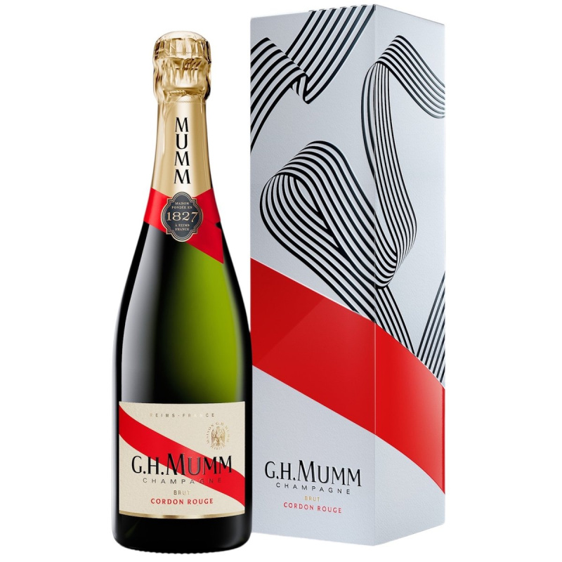 G.H. Mumm Cordon Rouge champagne, Gift box