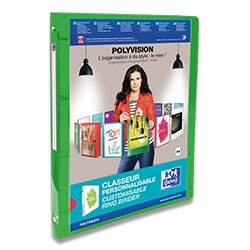Oxford Polyvision - 4kroužkový pořadač - A4, 20 mm, zelený
