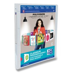 Oxford Polyvision - 4kroužkový pořadač - A4, 20 mm, transparentní