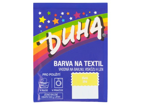 Duha barva na textil žlutá 15g