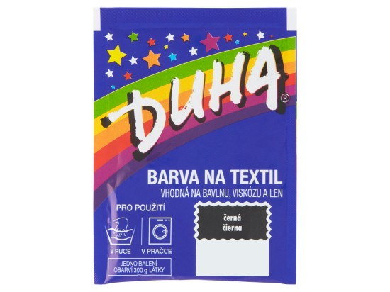 Duha barva na textil č.17 - 15g Černá