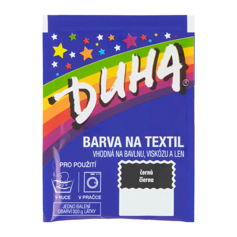 Duha barva na textil č.17 - 15g Černá