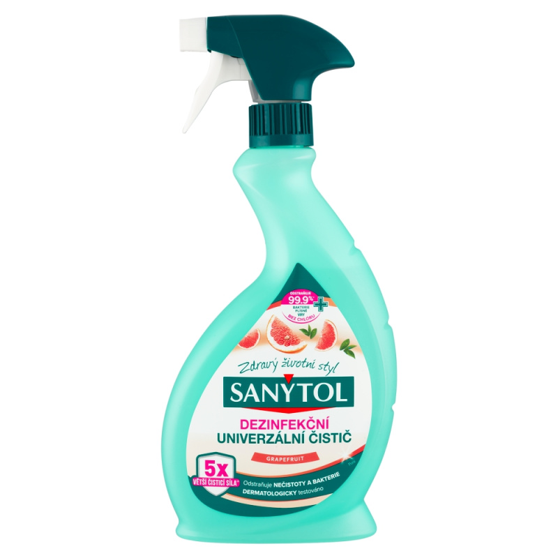 Sanytol Dezinfekční univerzální čistič – grapefruit (500 ml)