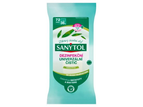 Univerzální dezinfekční utěrky Sanytol - 36 ks