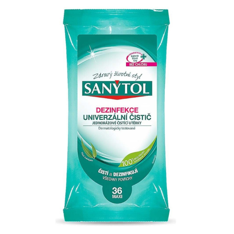 Univerzální dezinfekční utěrky Sanytol - 36 ks