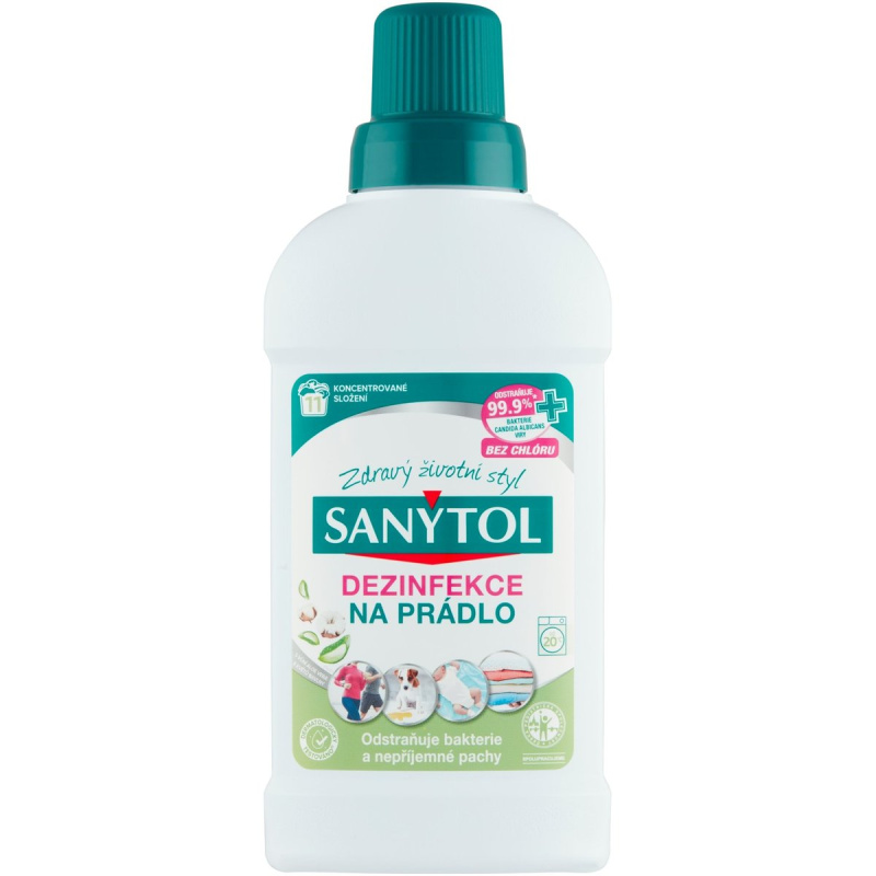 Sanytol Dezinfekce na prádlo s vůní aloe vera a květů bavlny