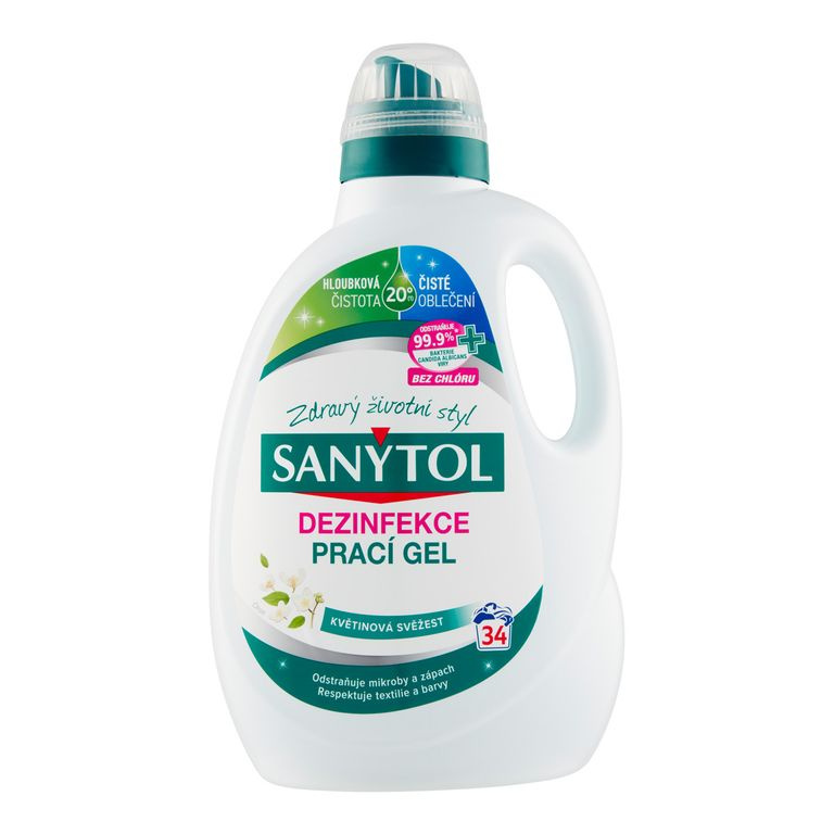 Sanytol Dezinfekční prací gel květinová svěžest (1,7 l)