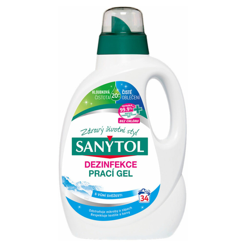 Sanytol Dezinfekční prací gel s vůní svěžesti (1,7 l)