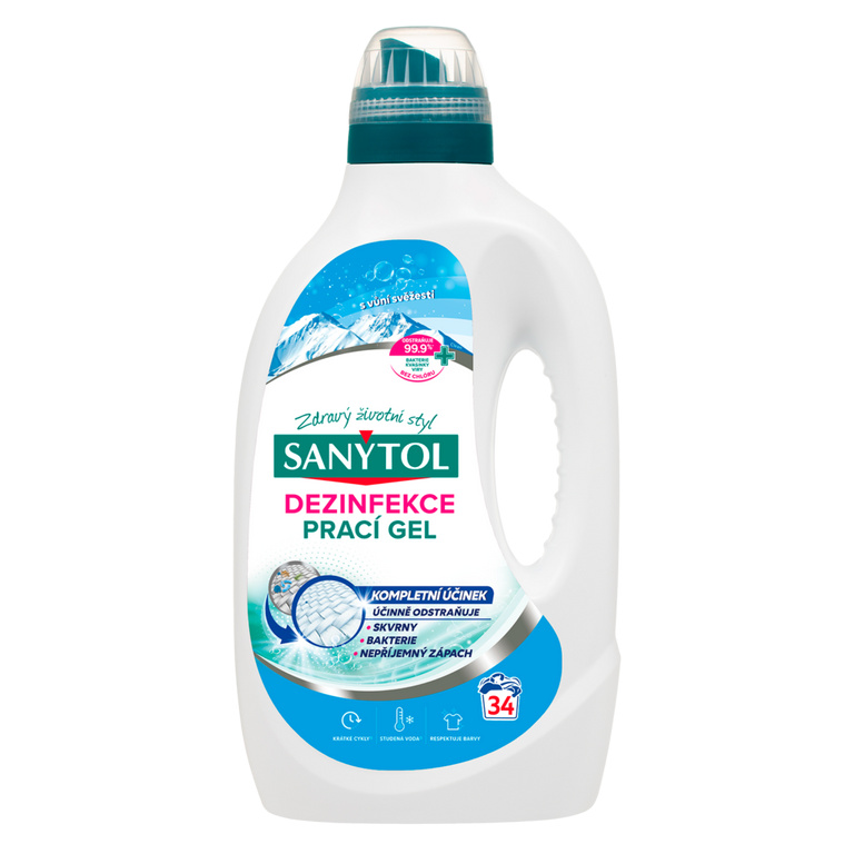 Sanytol Dezinfekční prací gel s vůní svěžesti (1,7 l)