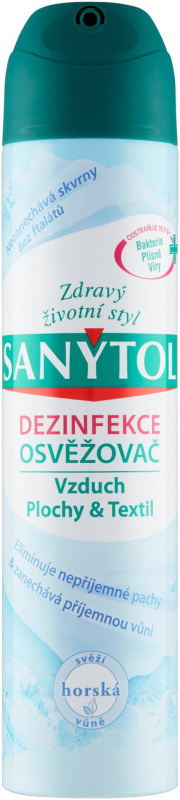 Dezinfekční osvěžovač vzduchu Sanytol - horská vůně, 300 ml