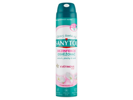 Sanytol Vůně květin desinfekční osvěžovač vzduchu na plochy a textil 300 ml