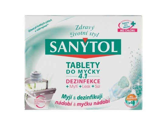 Tablety do myčky Sanytol - 4v1, 40 ks
